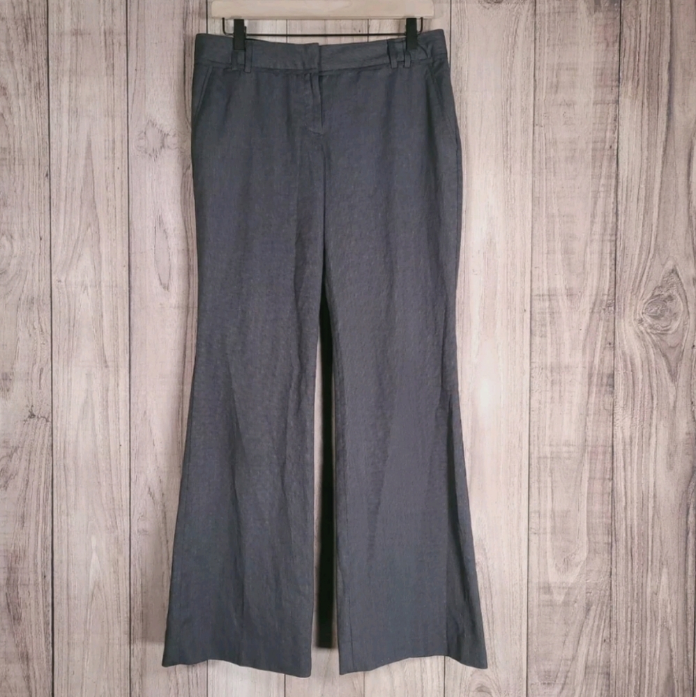 Express Editor Size 6 Pants Gray Bootcut Dress Pa… - image 1